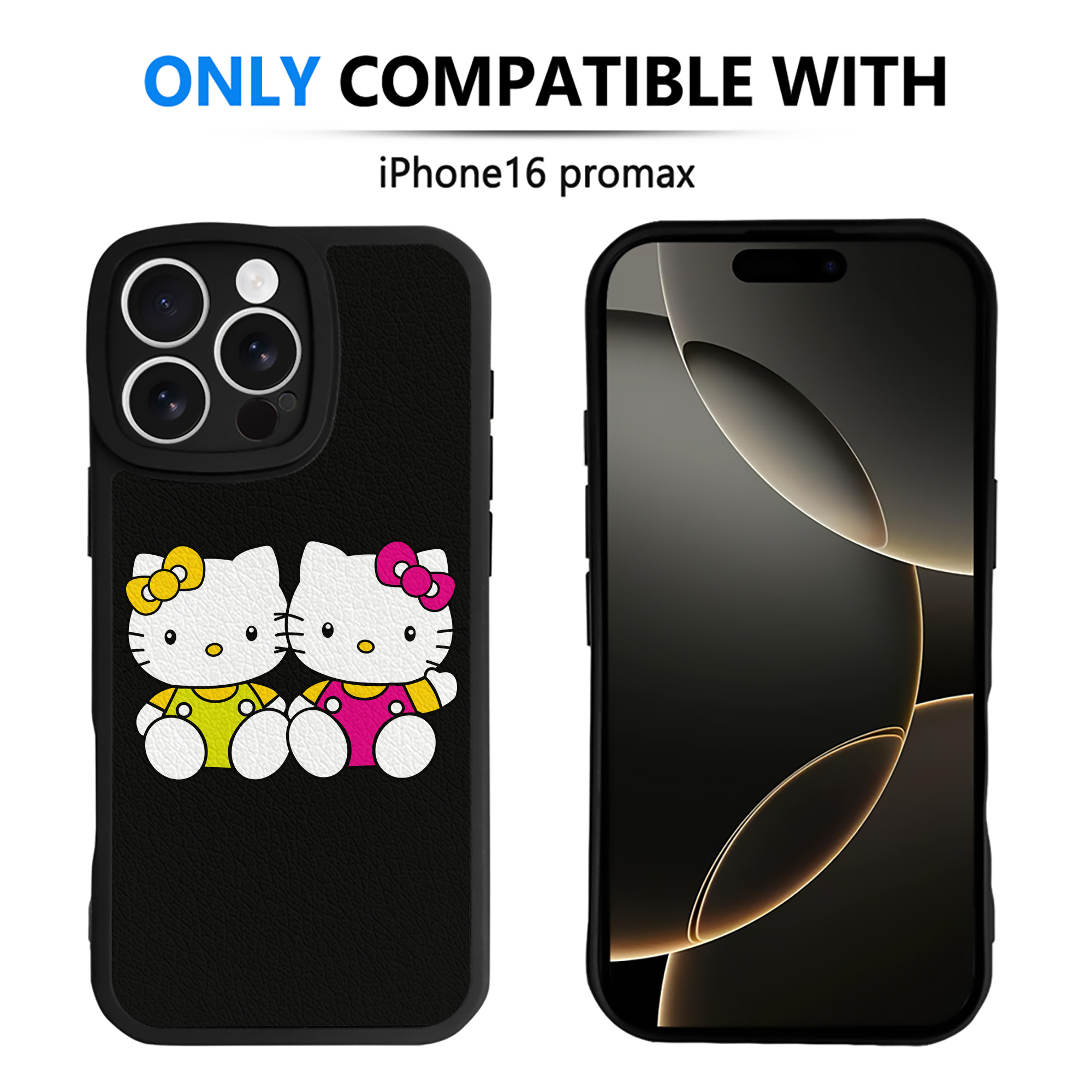 （画像用） Hello Kitty ハローキティ 【iPhone 16シリーズ対応】シリコンスマホケース（レザー調） 材質：シリコン
